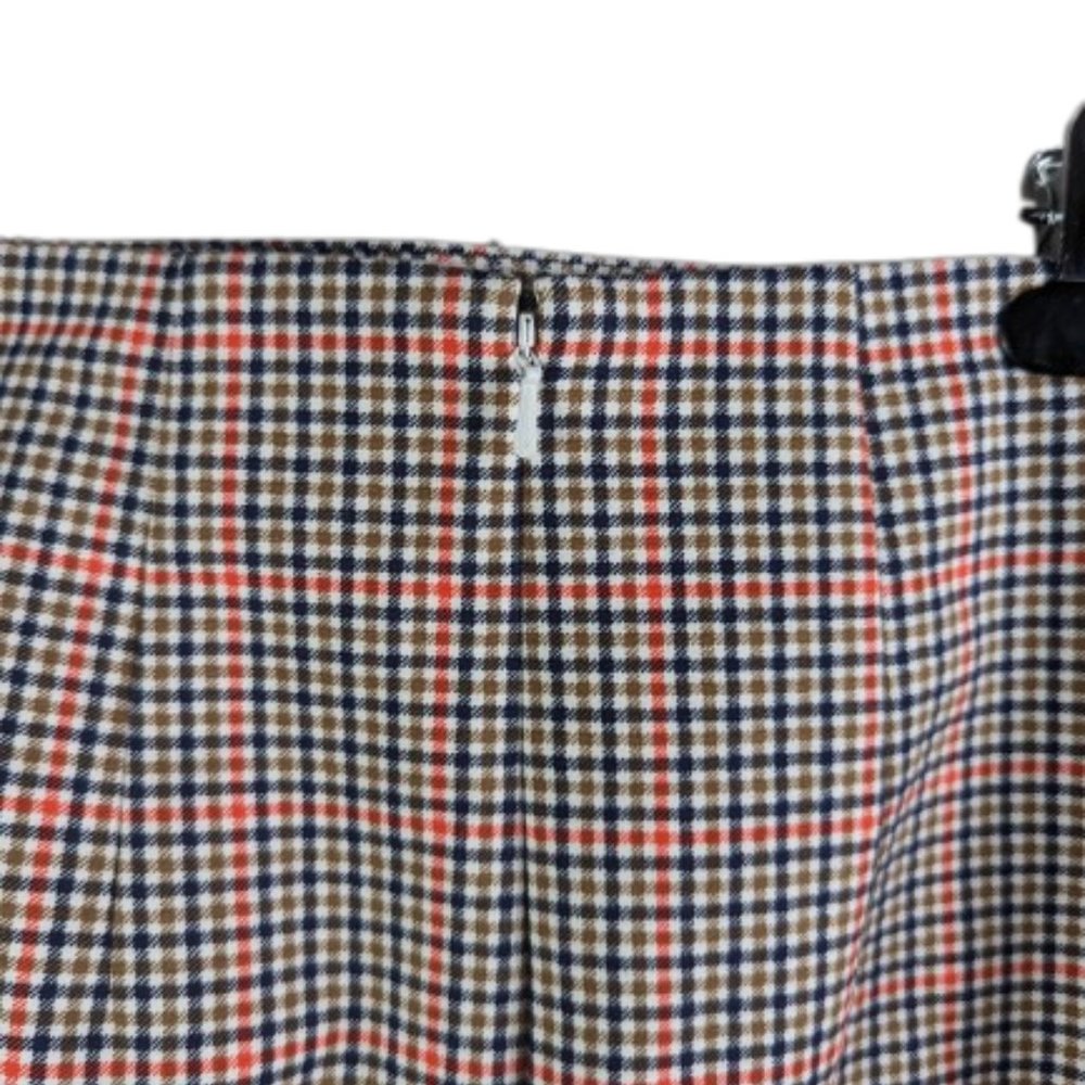 Boden Tartersall Plaid Check Pencil Skirt Brown Size 6P - Picture 4 of 9